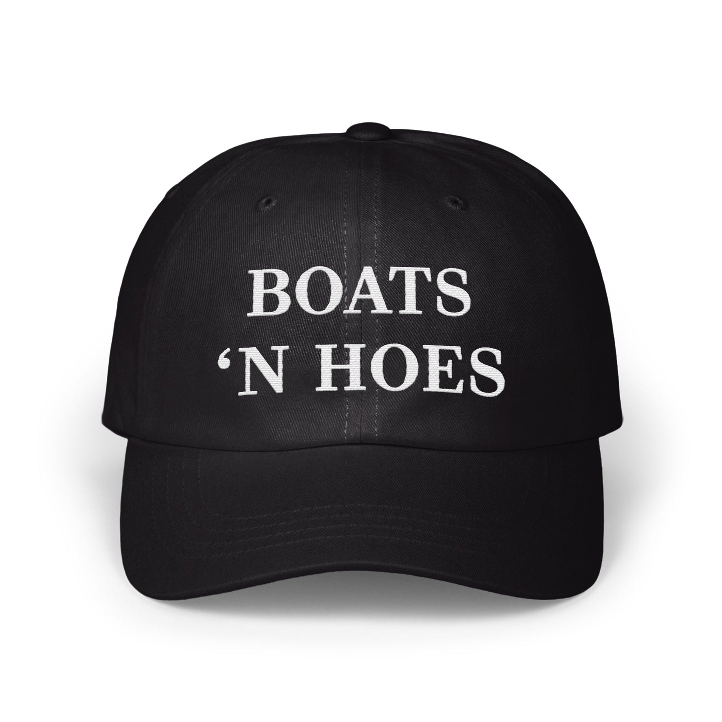 Boats 'N Hoes Text Design Black Hat product