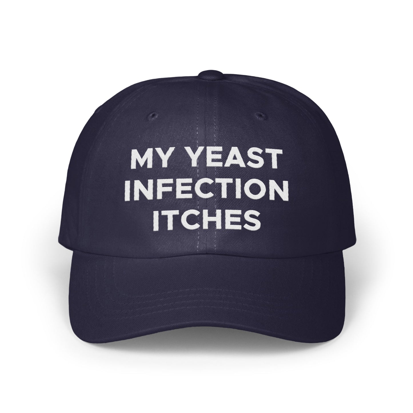 My Yeast Infection Itches Text on Black Hat product