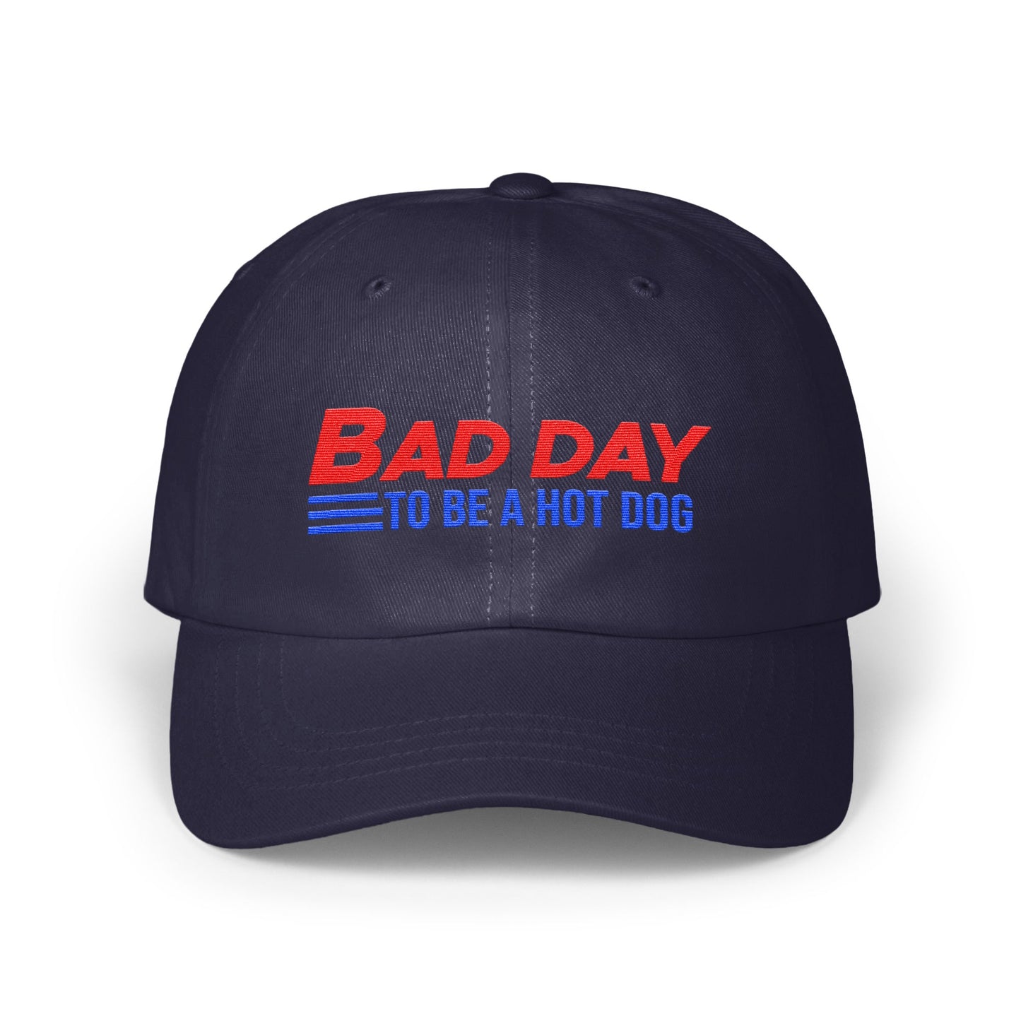 Bad Day To Be A Hot Dog Navy Blue Hat product type