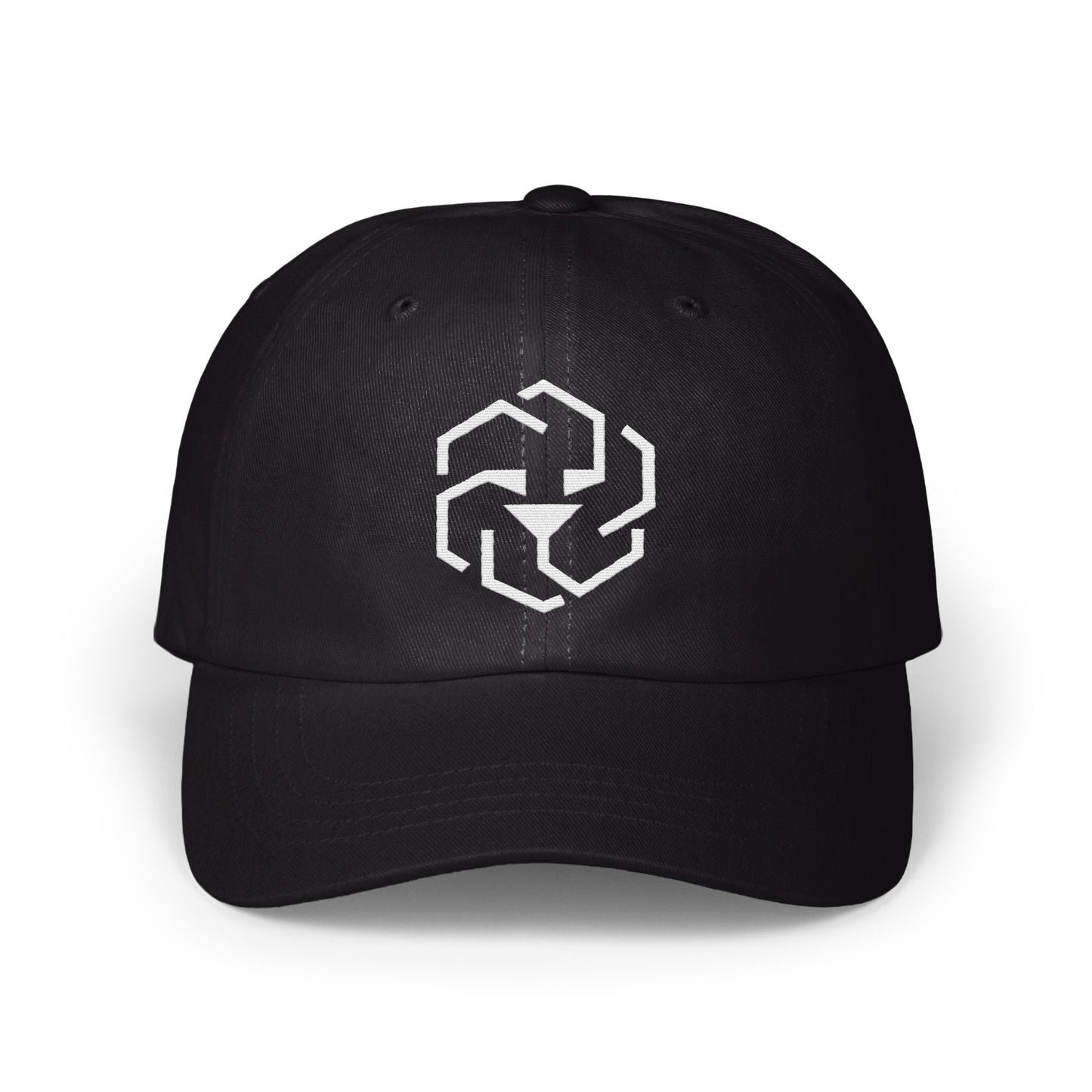 Sleek Black Hat with Unique Geometric Design product type