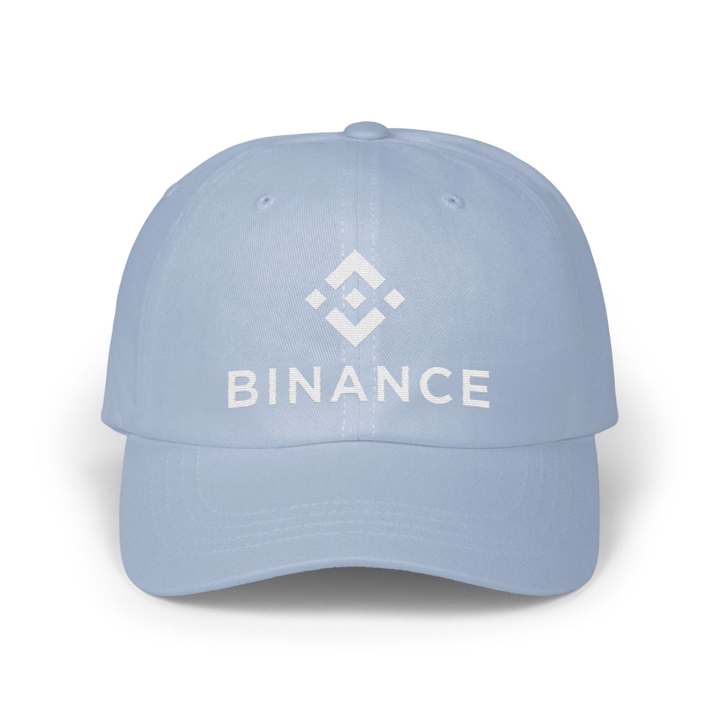 Binance Logo Embroidered Light Blue Baseball Cap product type