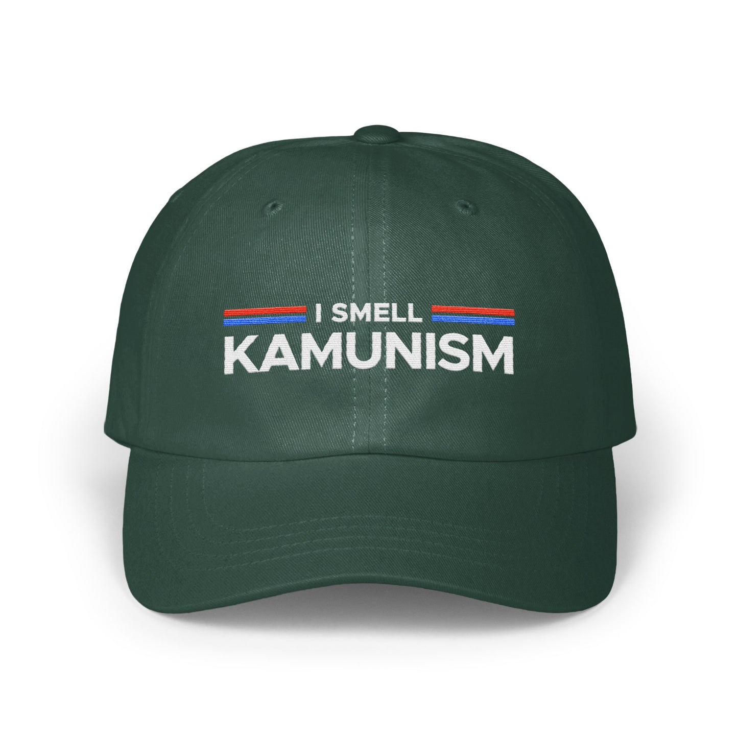 I Smell Kamunism Text Design Green Cap Hat product