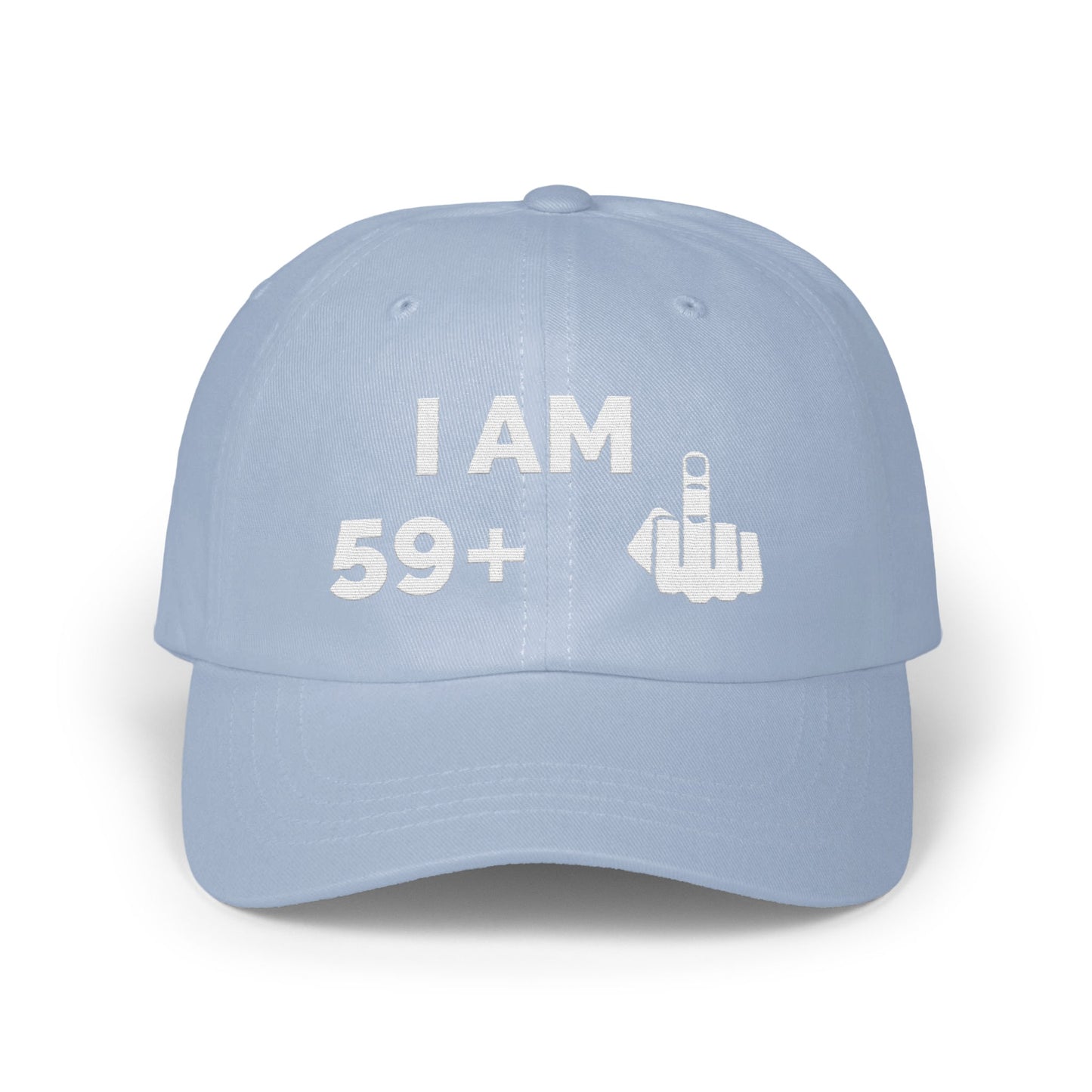 I AM 59+ Embroidered Baseball Cap product type