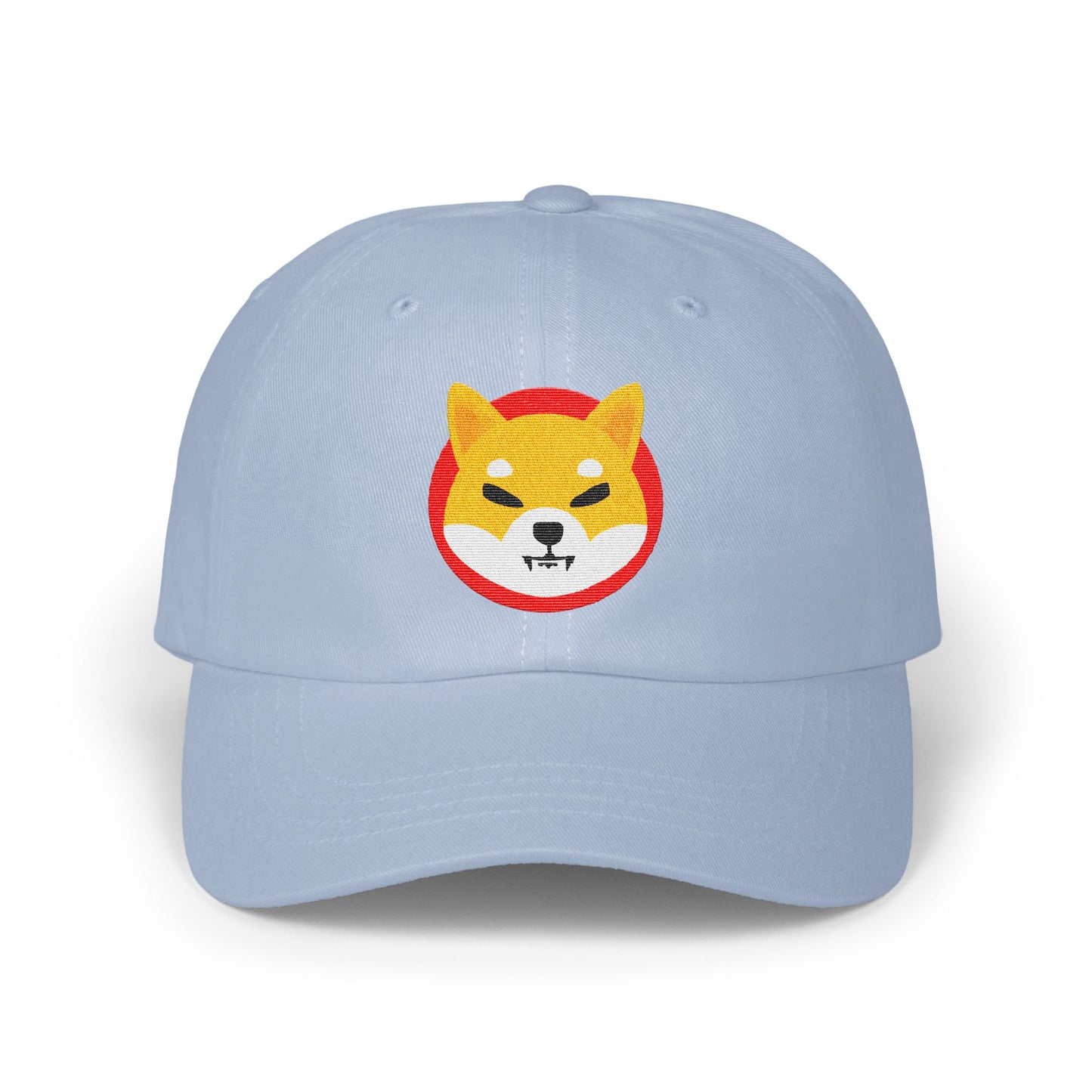 Shiba Inu Embroidered Light Blue Baseball Cap product type