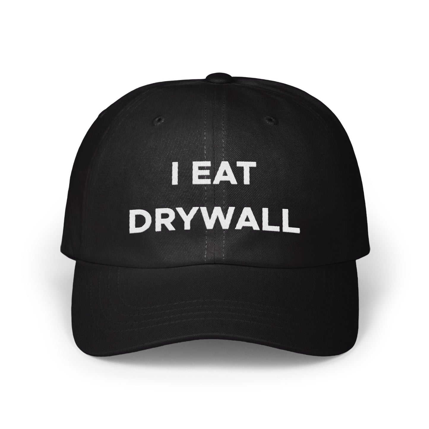 I EAT DRYWALL Embroidered Quote Baseball Cap product type