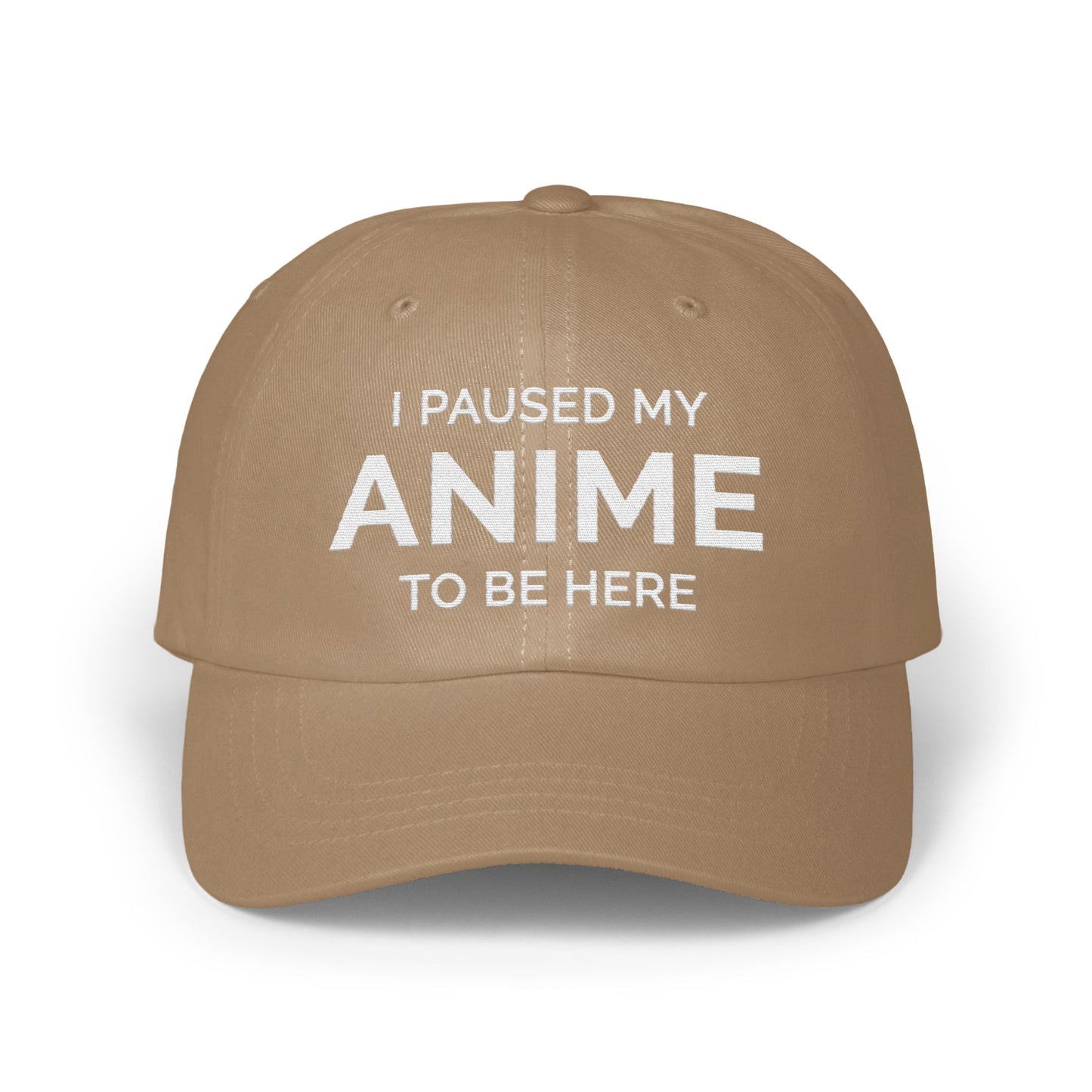 I Paused My Anime To Be Here Embroidered Hat product