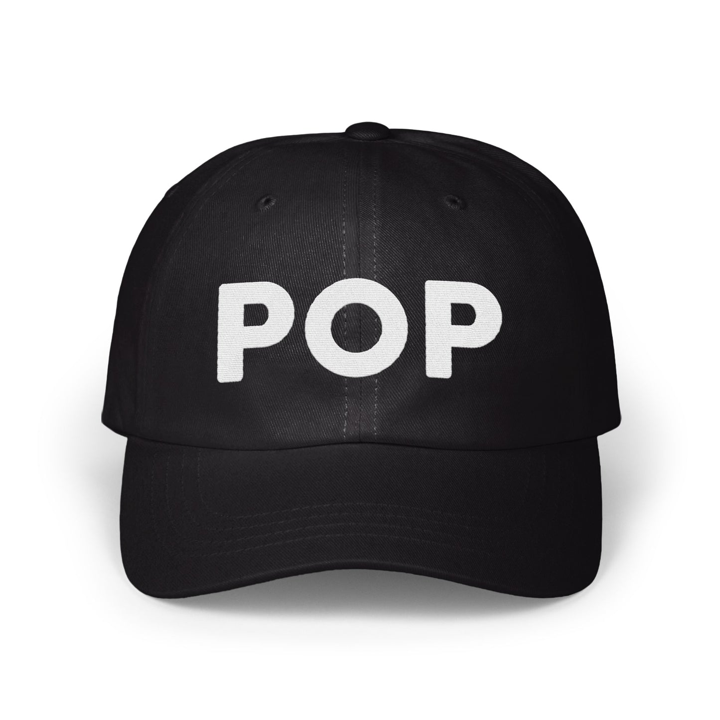 POP Text Design Black Baseball Cap product