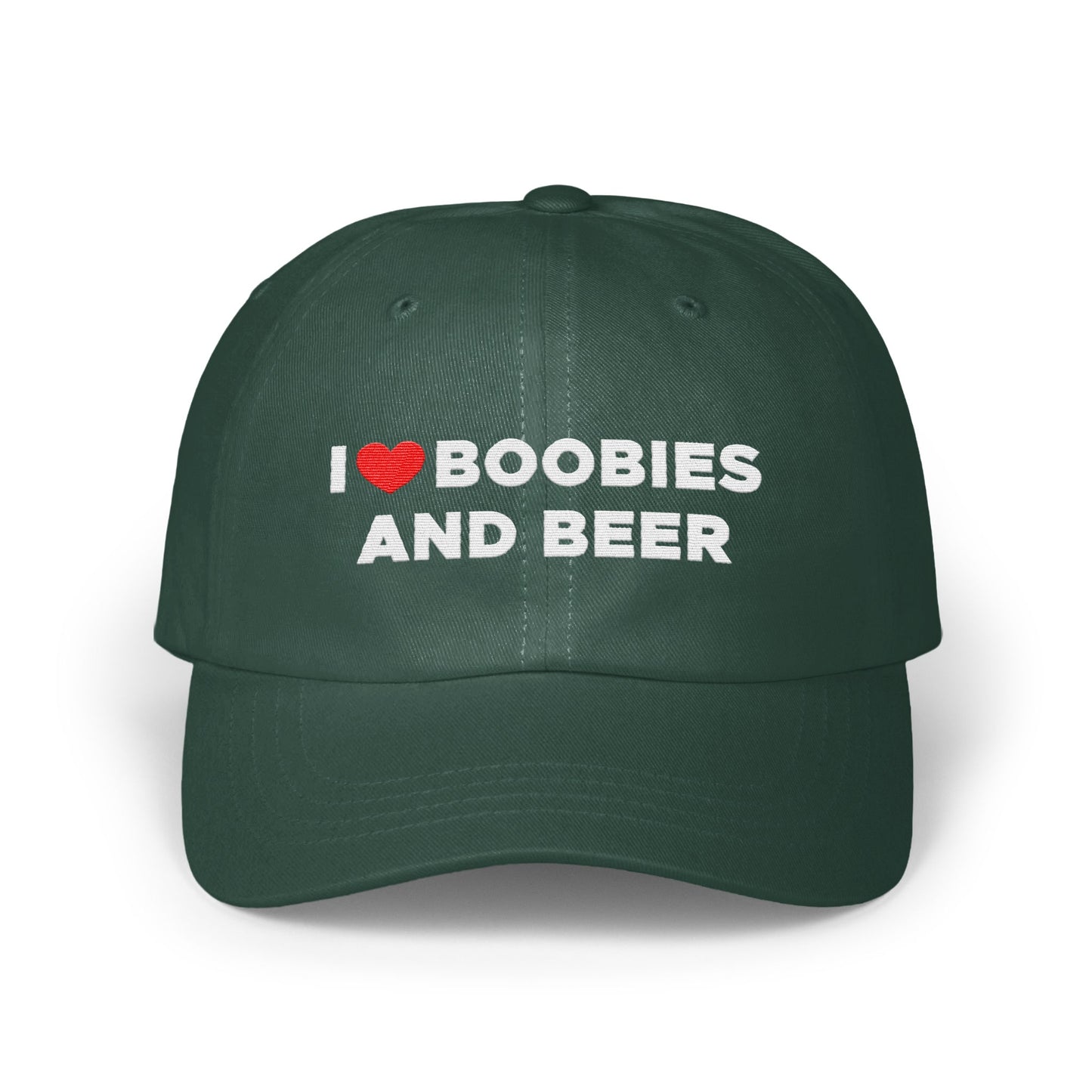 I Love Boobies And Beer Statement Hat product