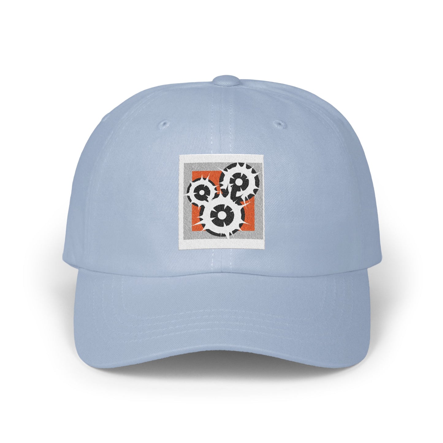 Trendy Light Blue Cap with Stylish Printed Hat Product