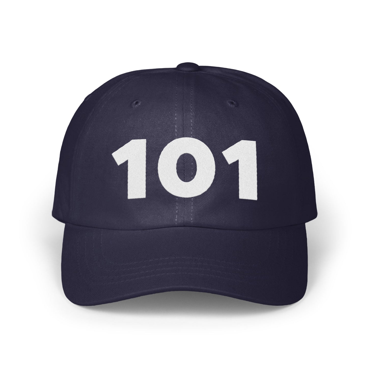Navy Cap with Bold 101 Front Design Hat product
