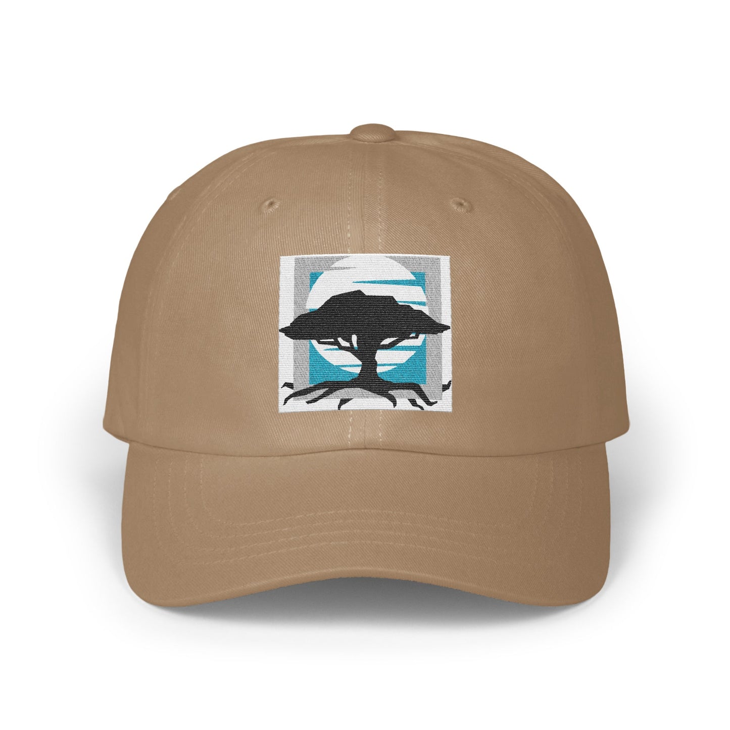 Stylish Tan Baseball Cap with Tree Graphic Hat product type