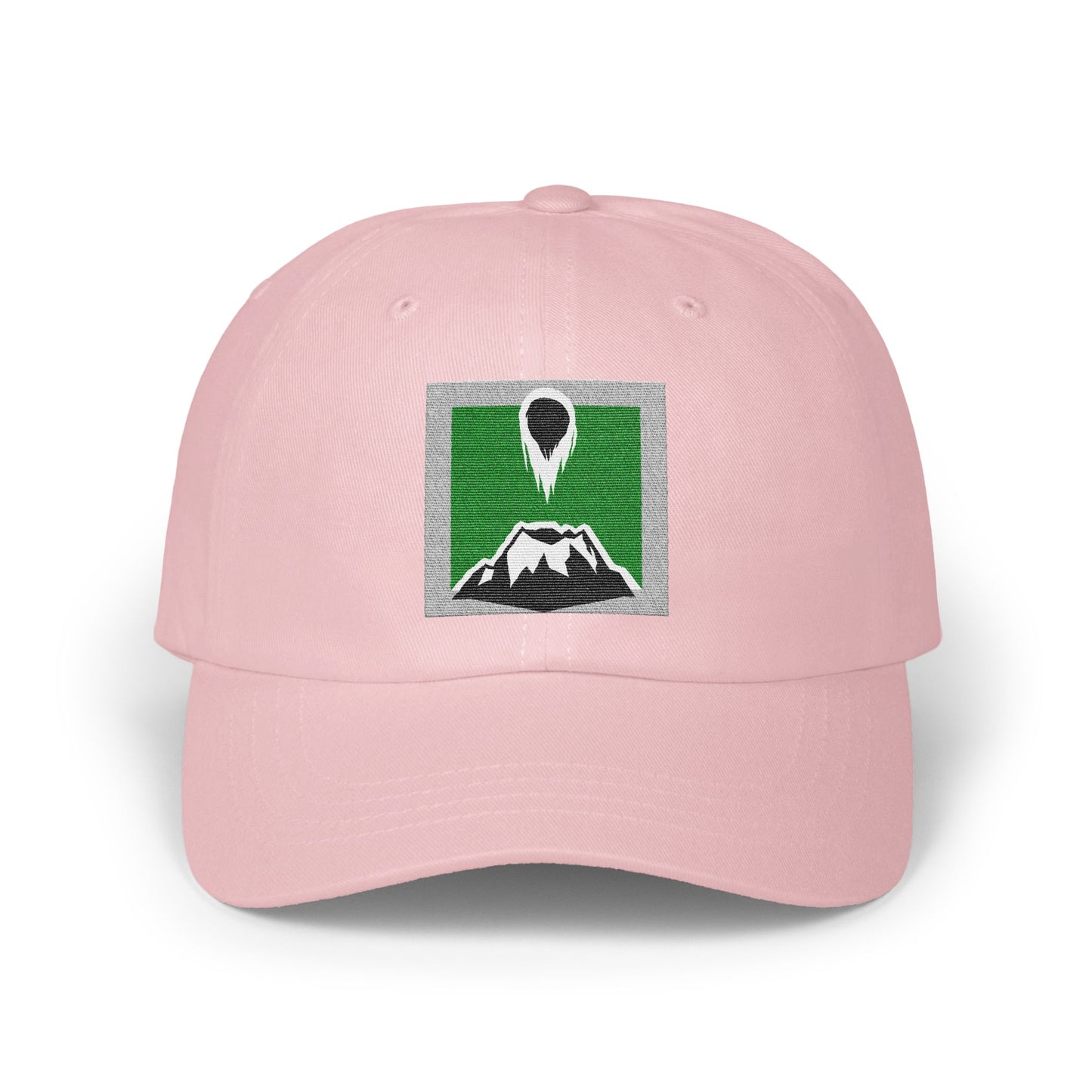 Mountain Emblem Design Light Pink Hat product type