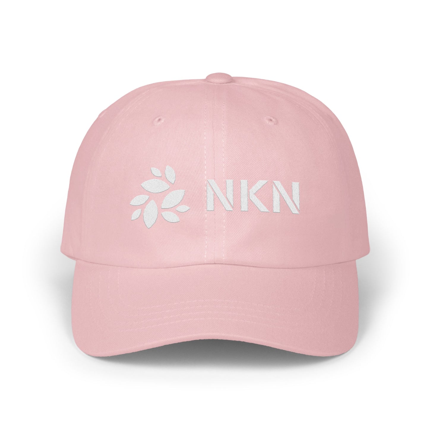 NKN Logo Embroidered Pink Adjustable Baseball Cap product