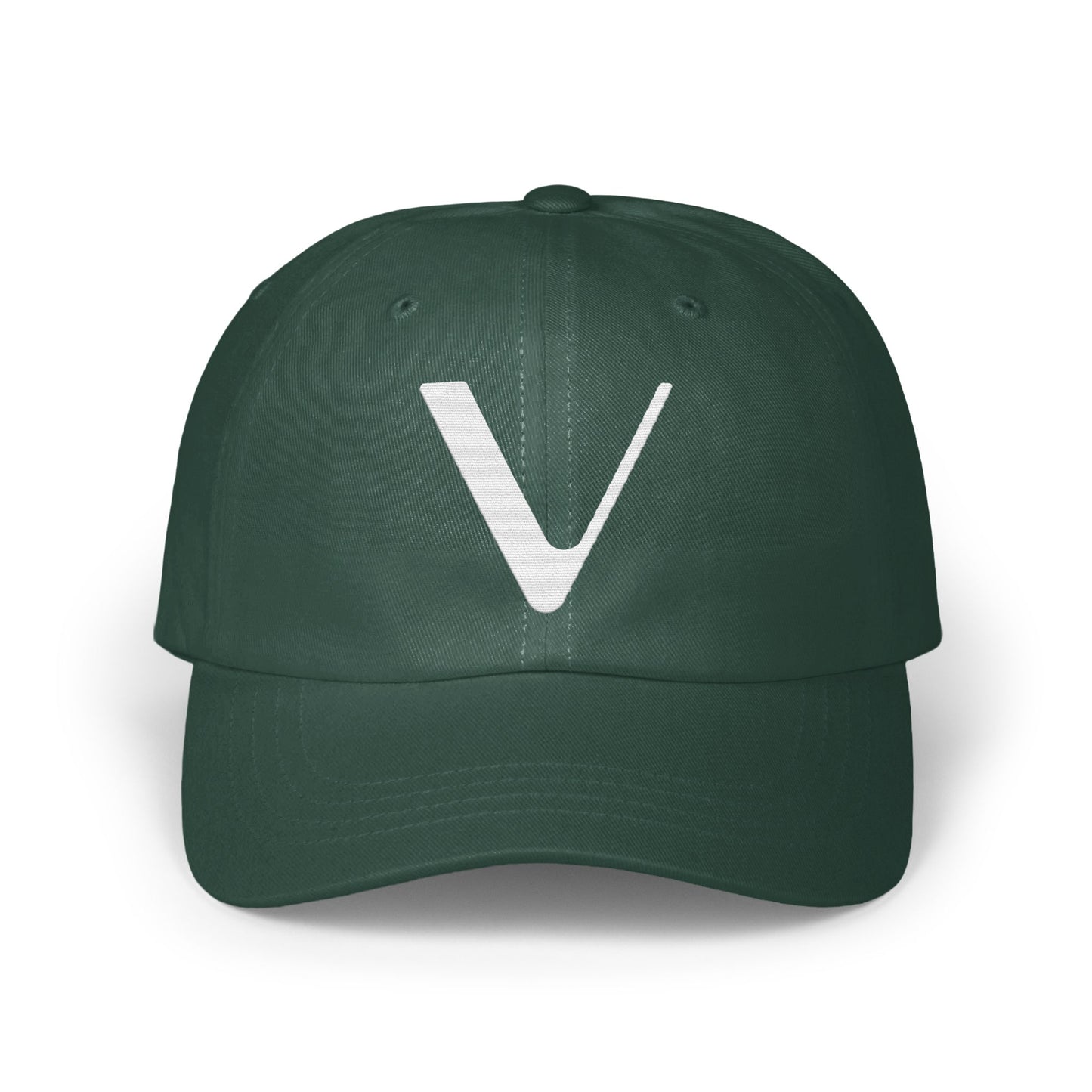 Dark Green Cap with Iconic V Logo Design Cap product