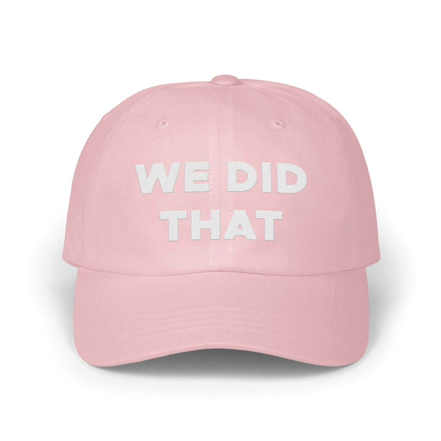 We Did That Statement Print Pink Adjustable Hat product