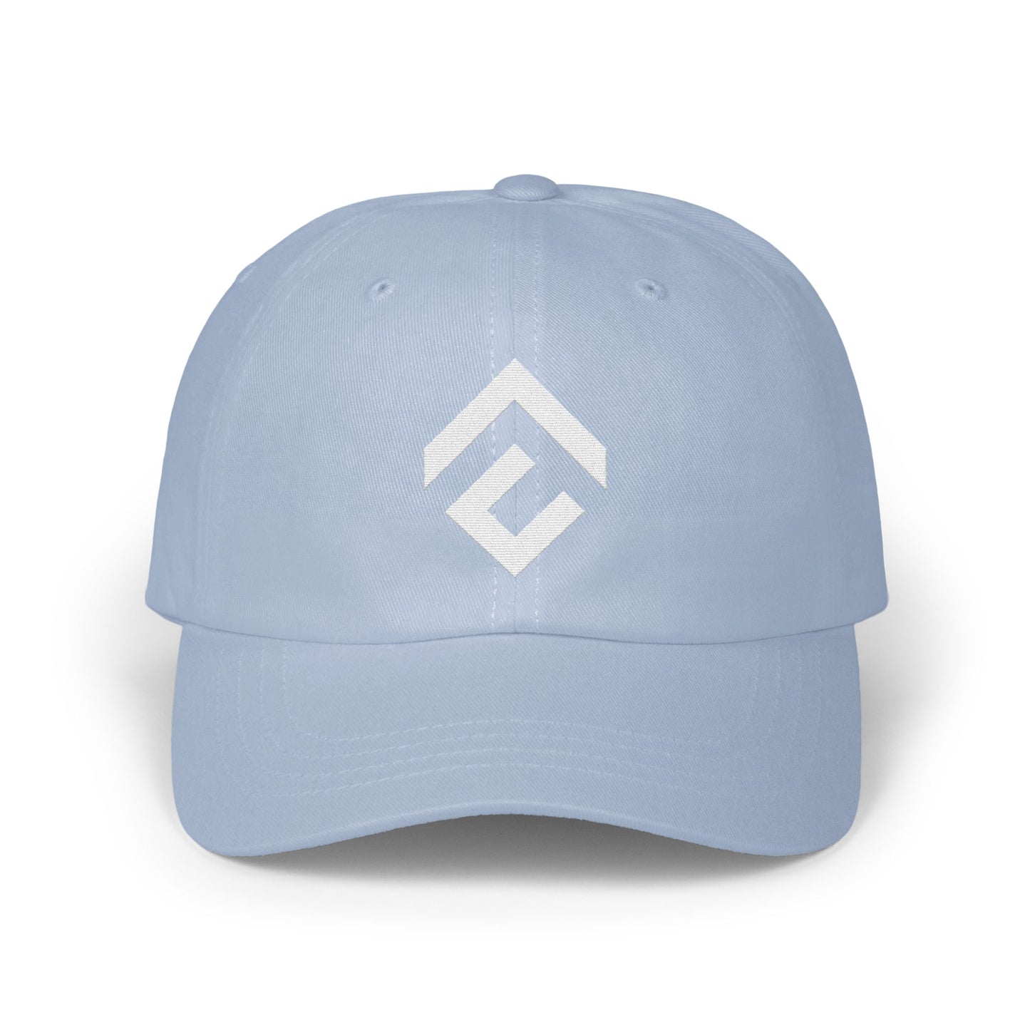 Stylish Light Blue Minimalist Logo Cap product