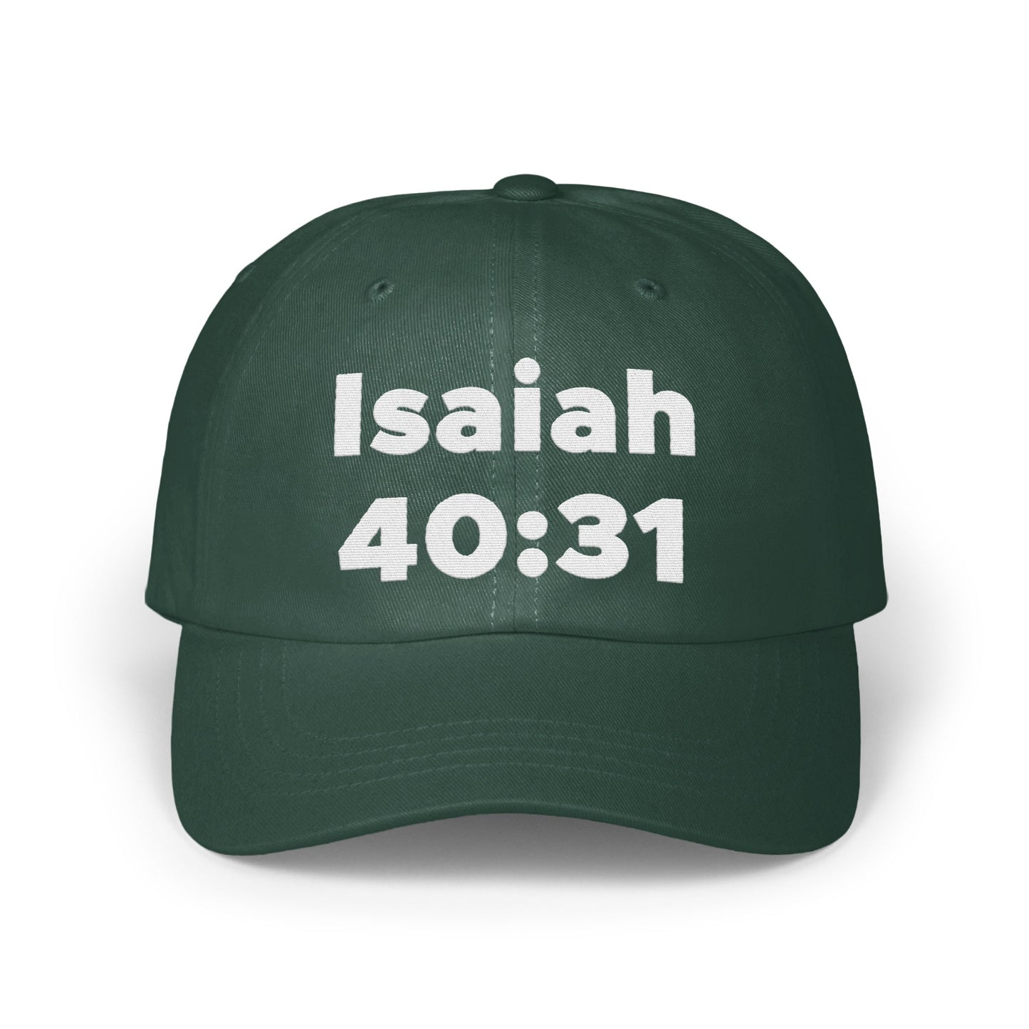 Isaiah 40:31 Embroidered Green Baseball Cap product
