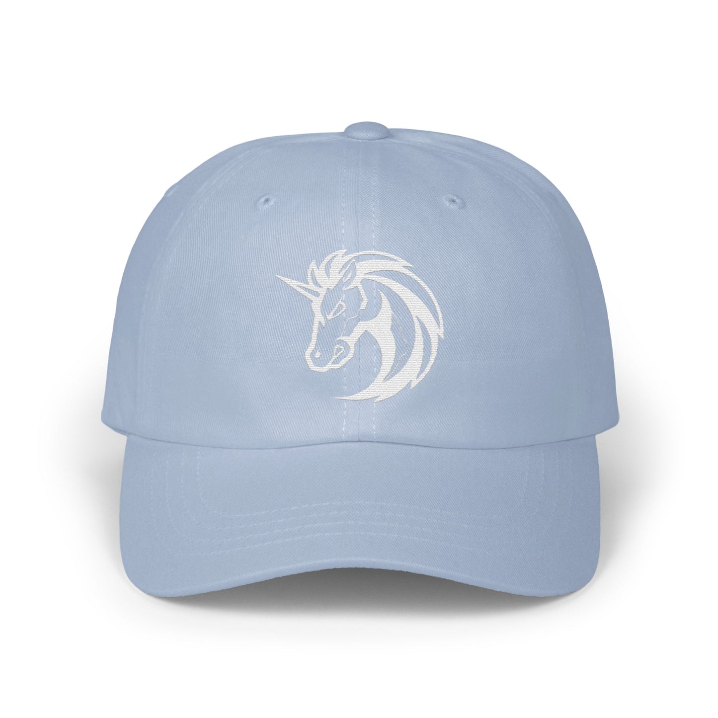 Light Blue Baseball Cap with Embroidered Unicorn product