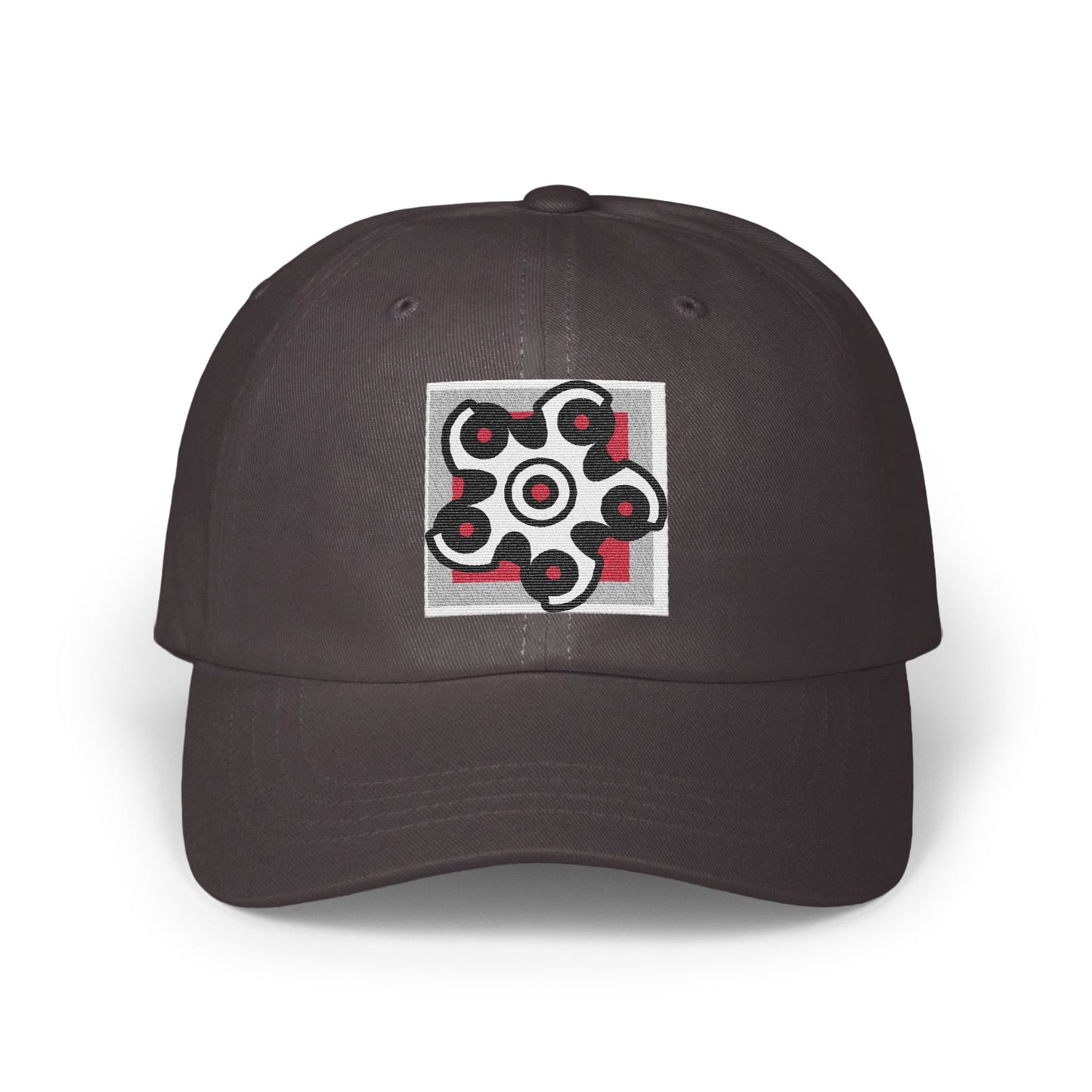 Unique Dark Baseball Cap with Artistic Design product type