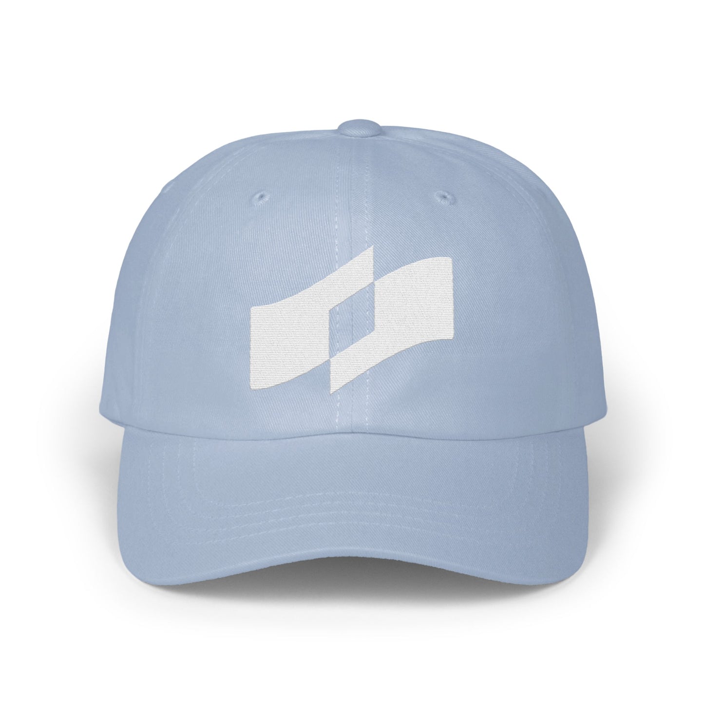 Stylish Light Blue Cap with Unique Logo Hat product type