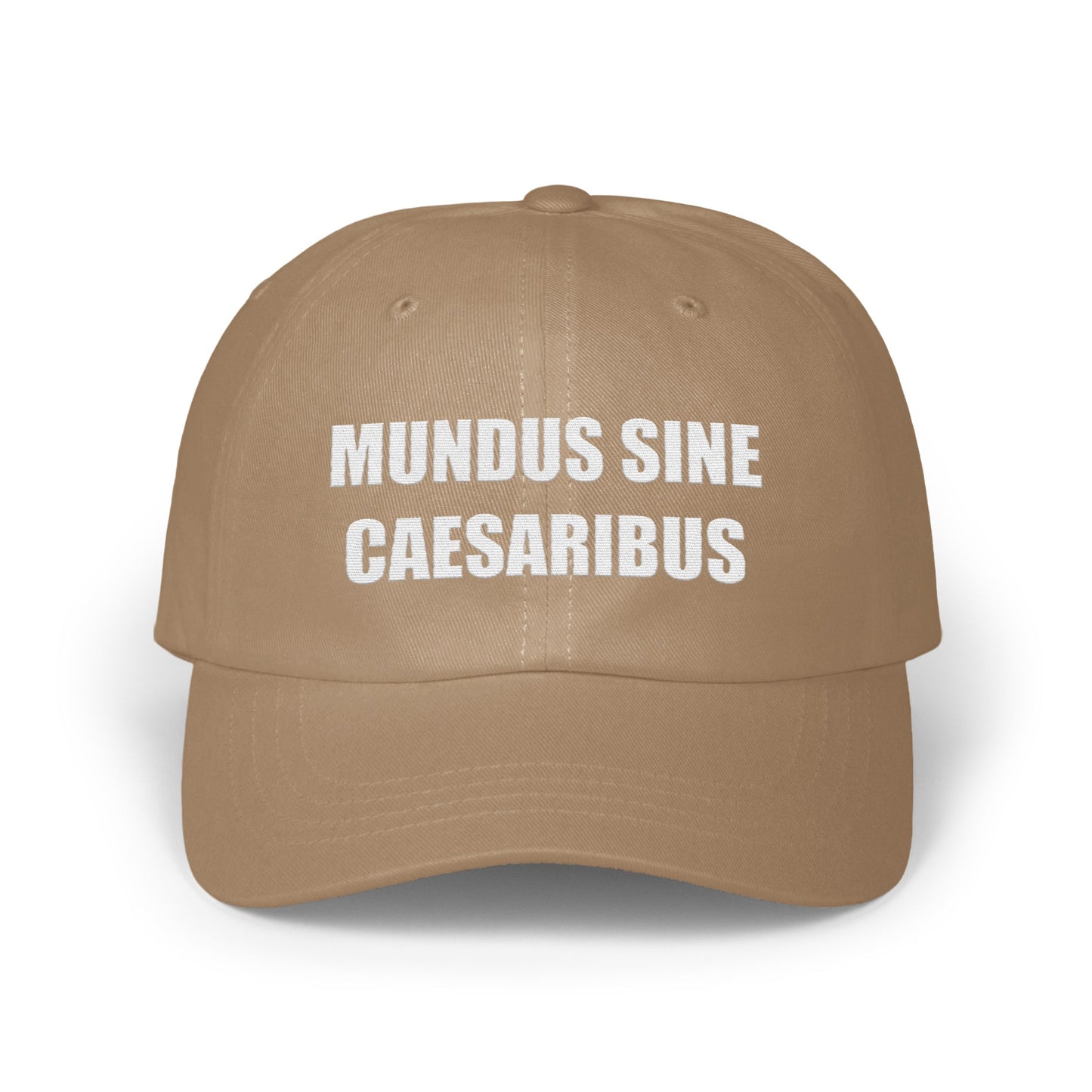 Mundus Sine Caesaribus Text Design Hat product