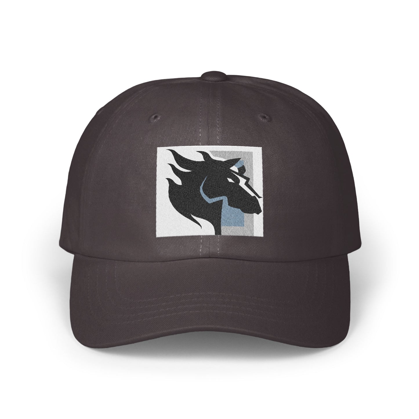 Black Hat With Stylish Horse Logo Baseball Cap Product