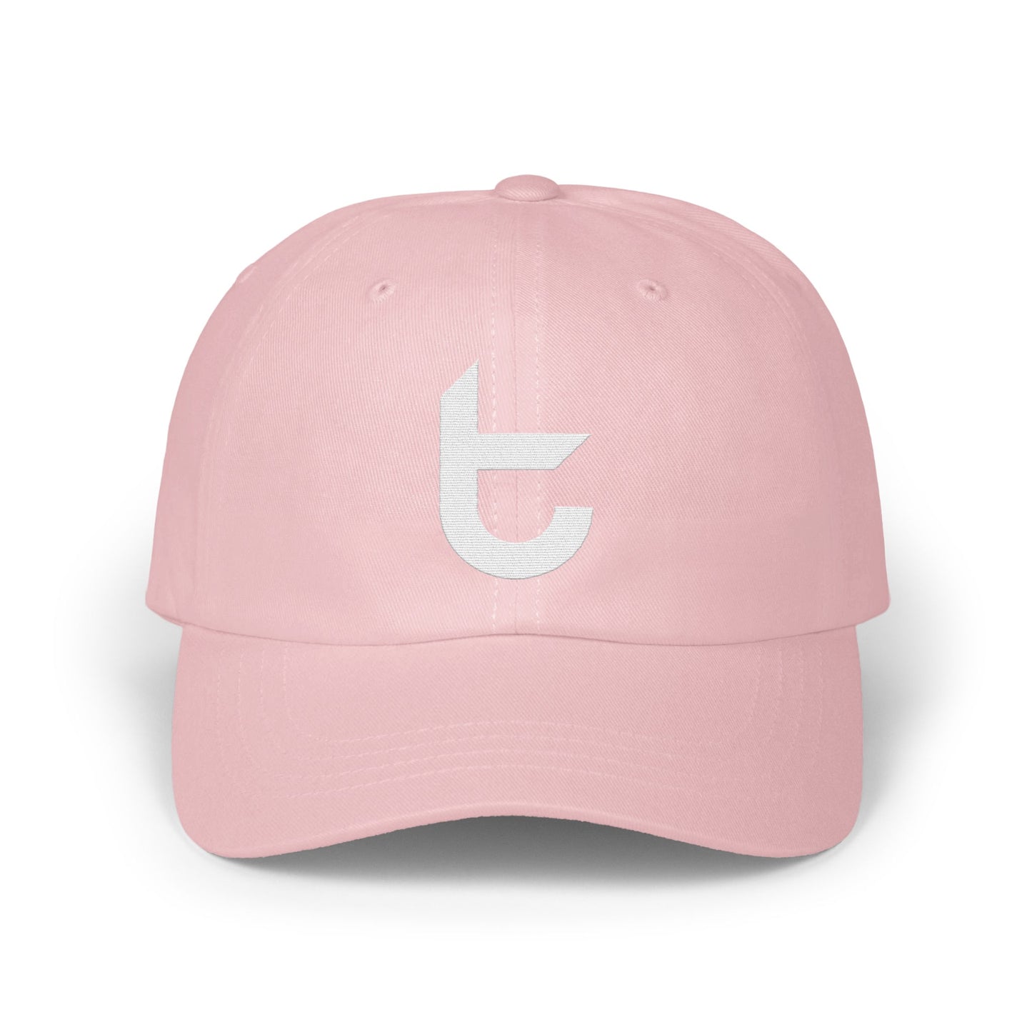 Stylish Pink Cap with Unique Embroidered Logo product type