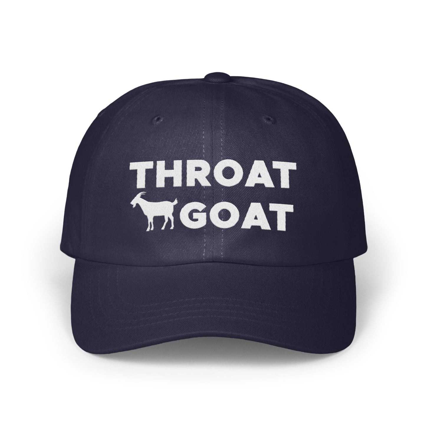 Throat Goat Embroidered Funny Text Cap product