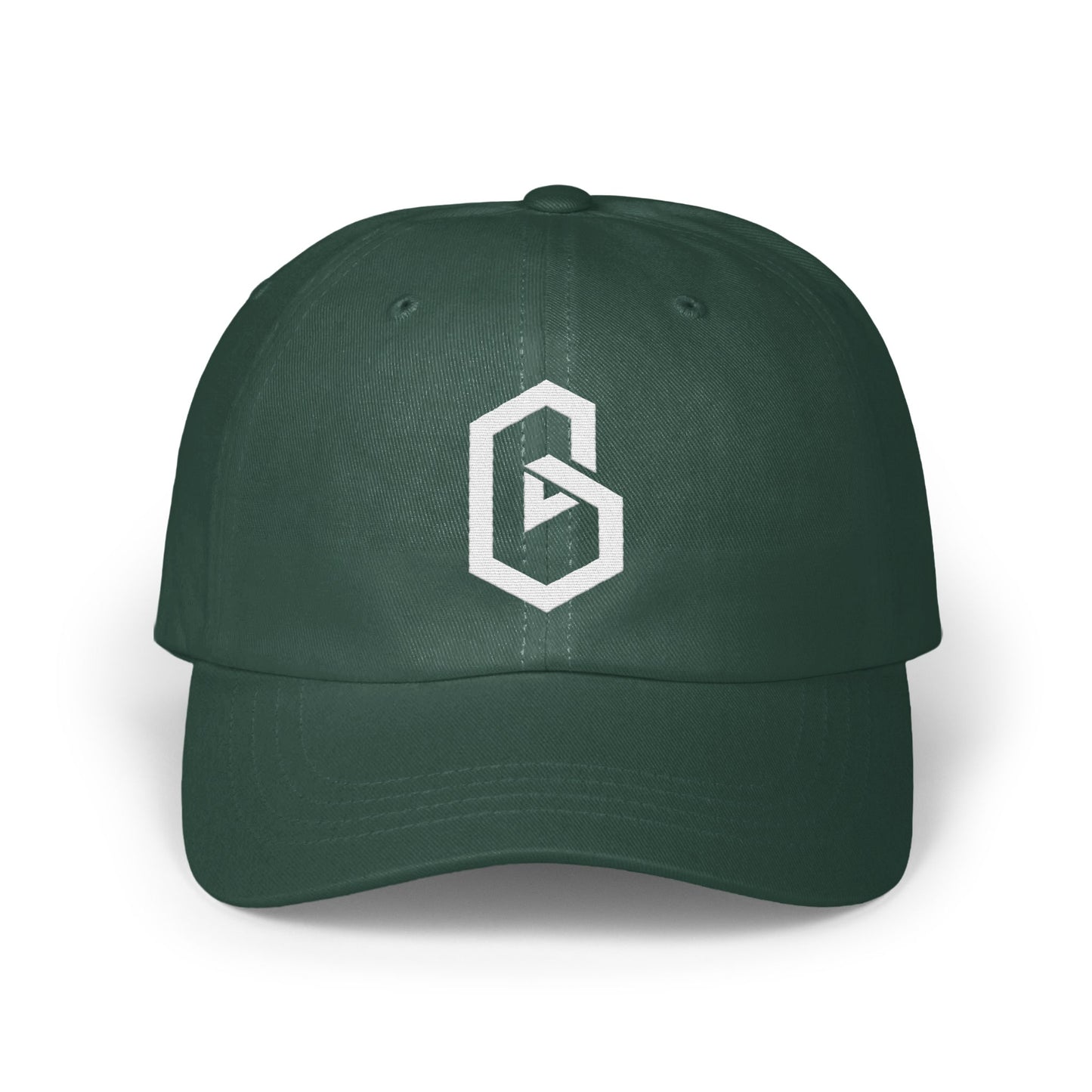 Embroidered Monogram Design Structured Baseball Cap product