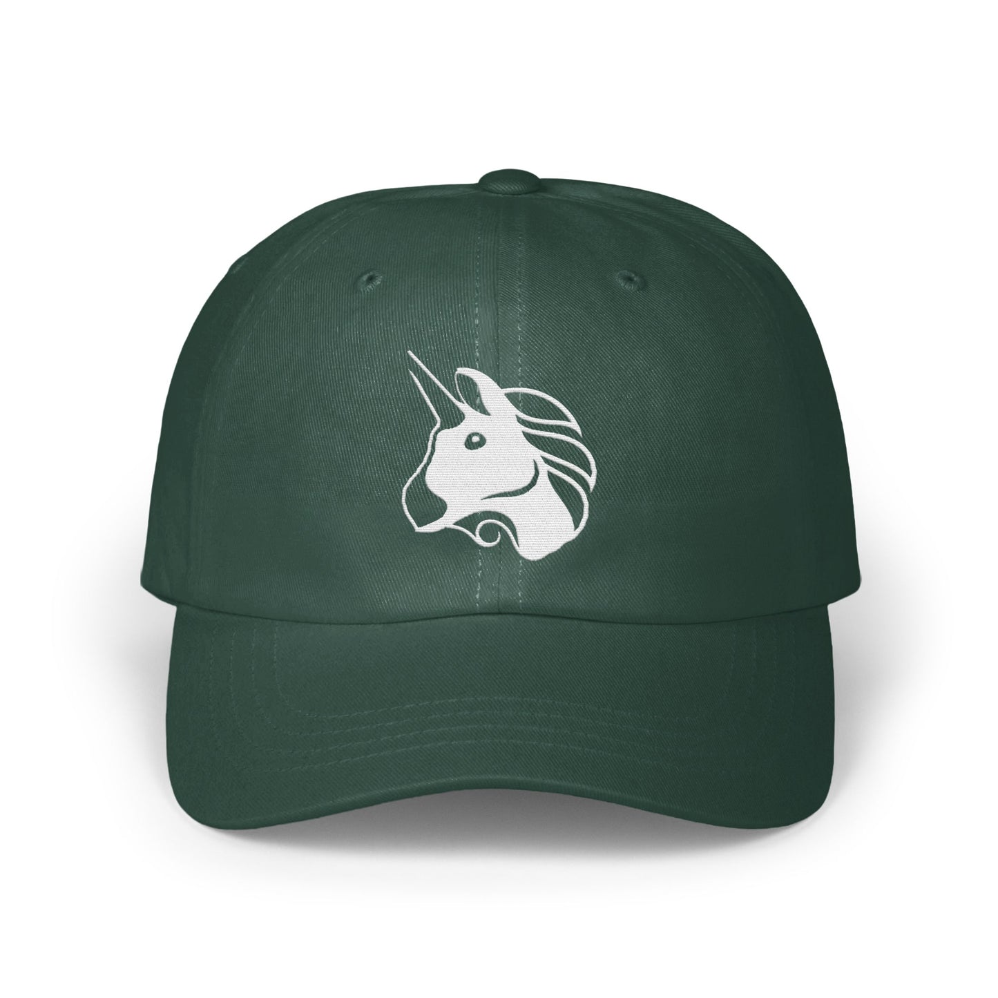 Stylish Forest Green Unicorn Graphic Design Hat product