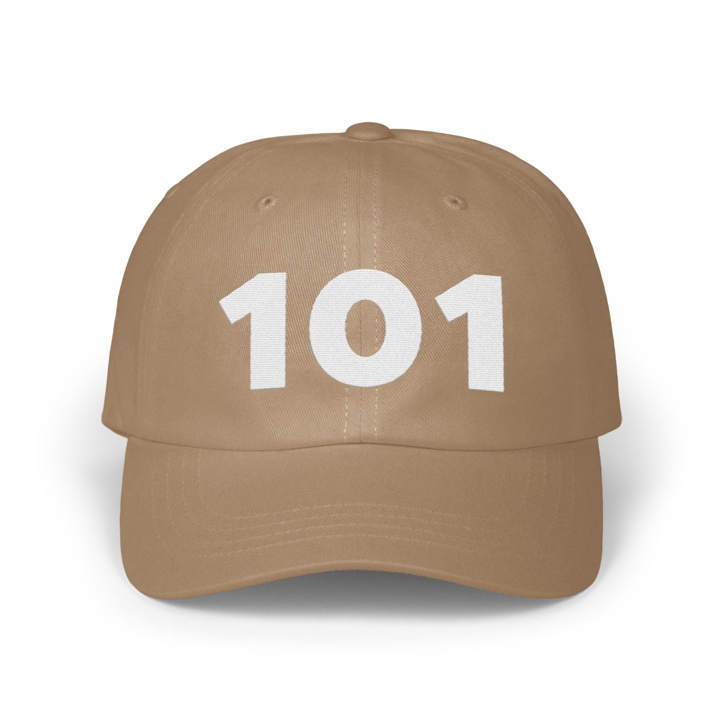 Beige Baseball Cap with 101 Embroidery product type