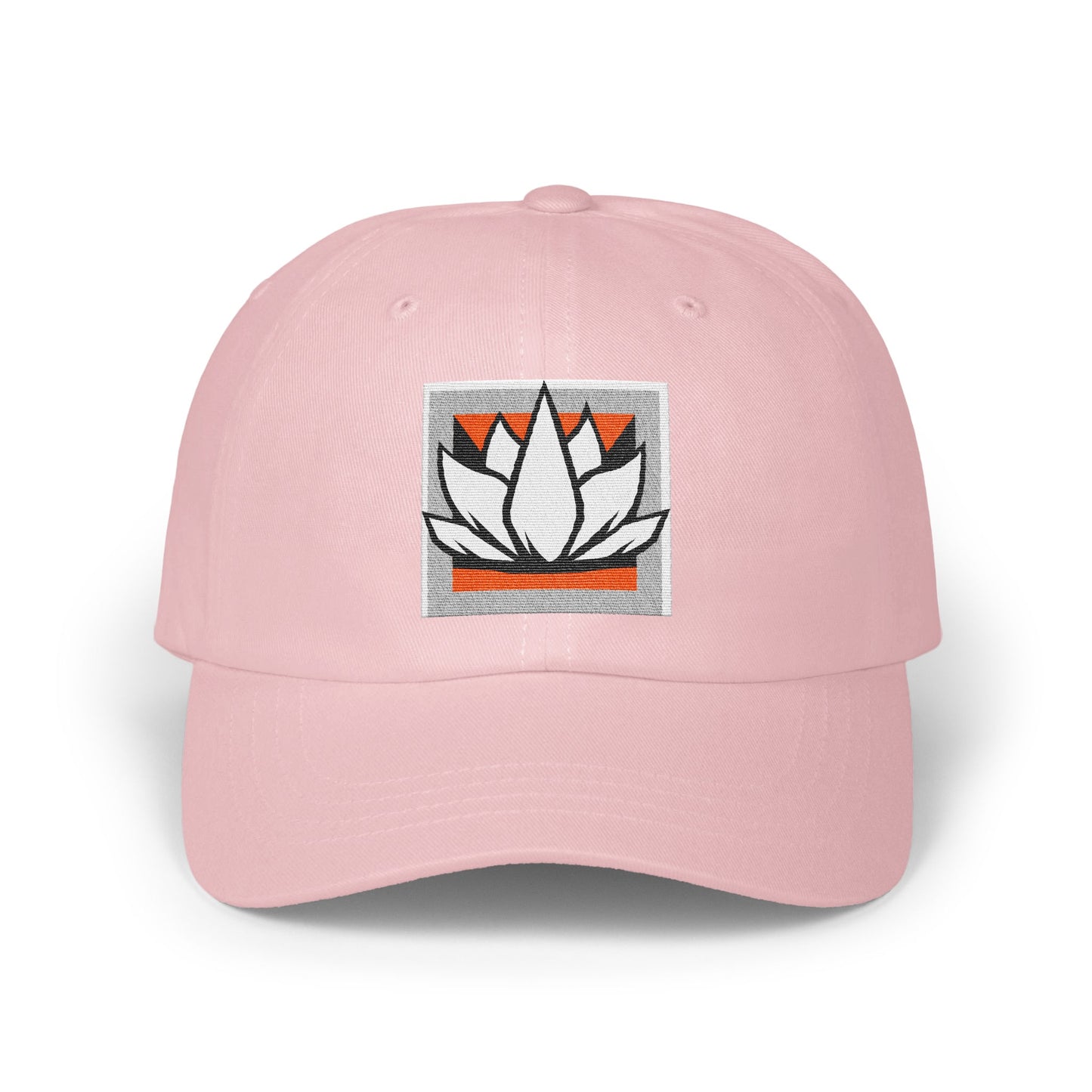 Pink Cap with Lotus Embroidery Hat product