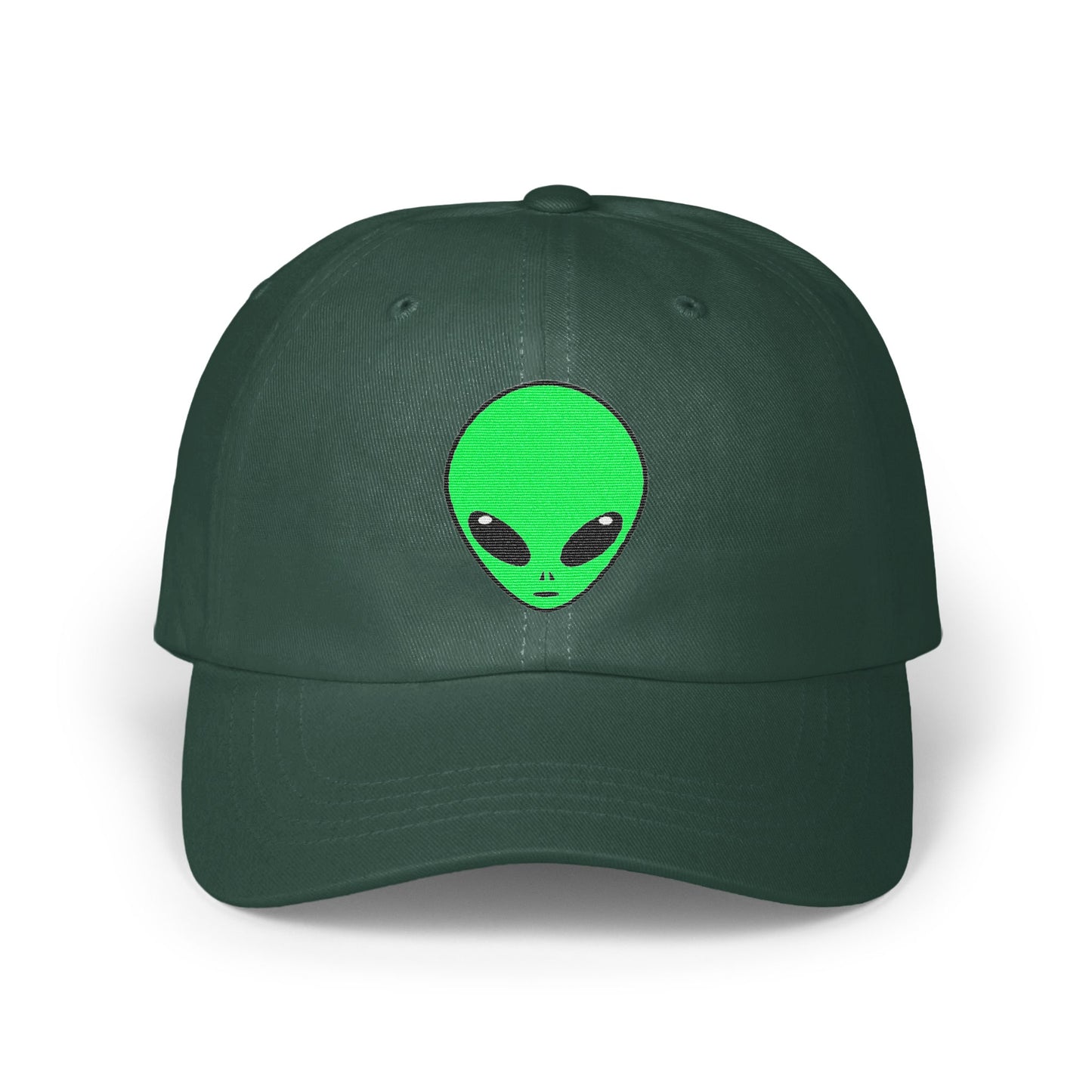 Alien Face Embroidered Baseball Cap Headwear product