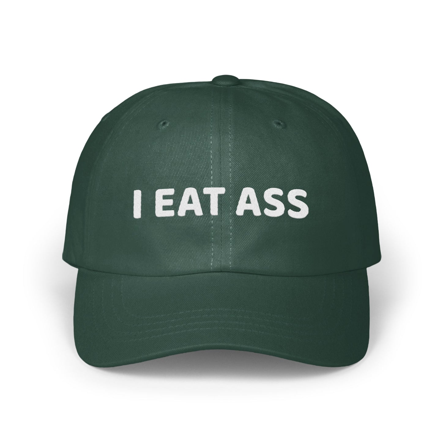 I Eat Ass embroidered adjustable baseball cap product