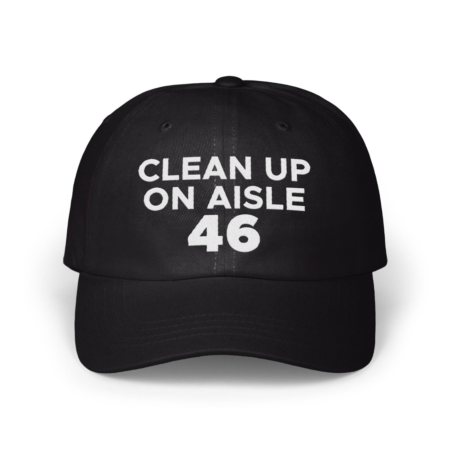 Clean Up on Aisle 46 Printed Black Cap product
