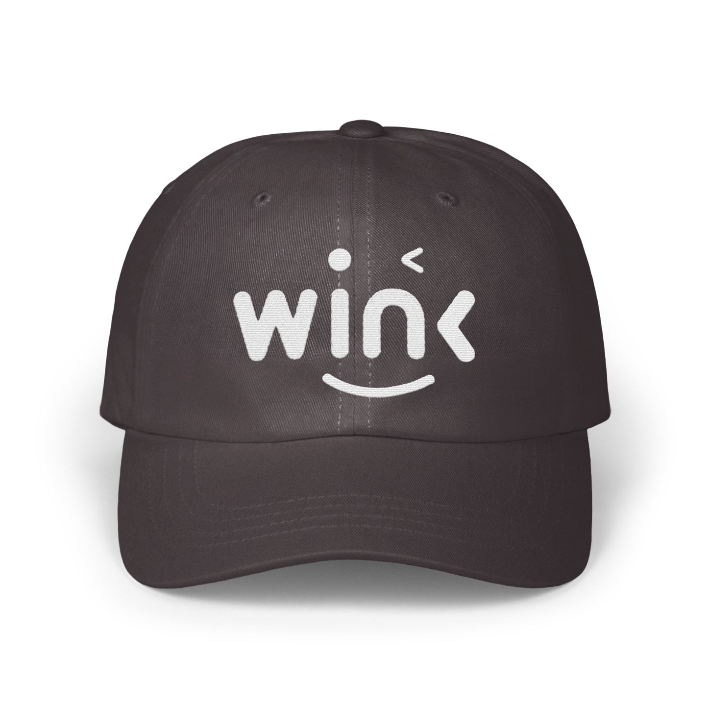 Wink Logo Print Baseball Cap Hat product