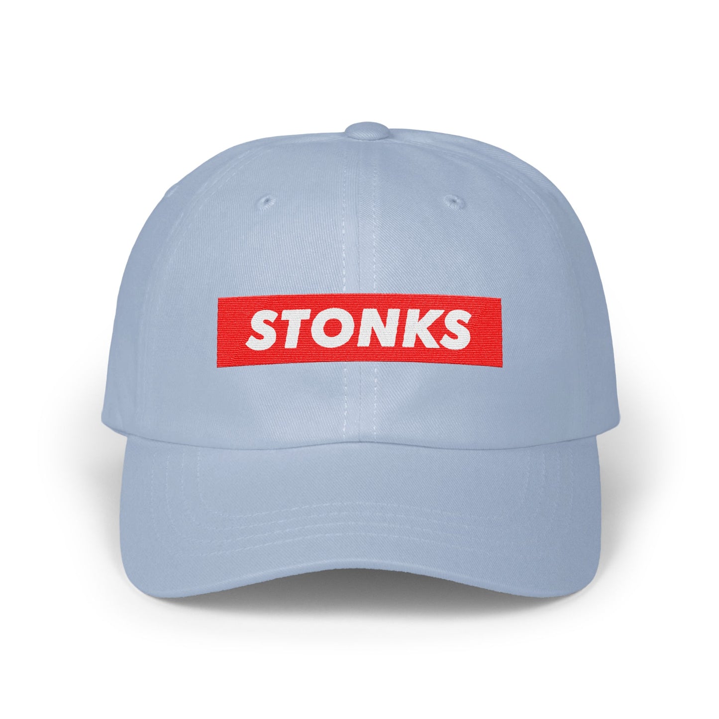 Stonks Meme Embroidered Dad Hat Classic Baseball Cap product type