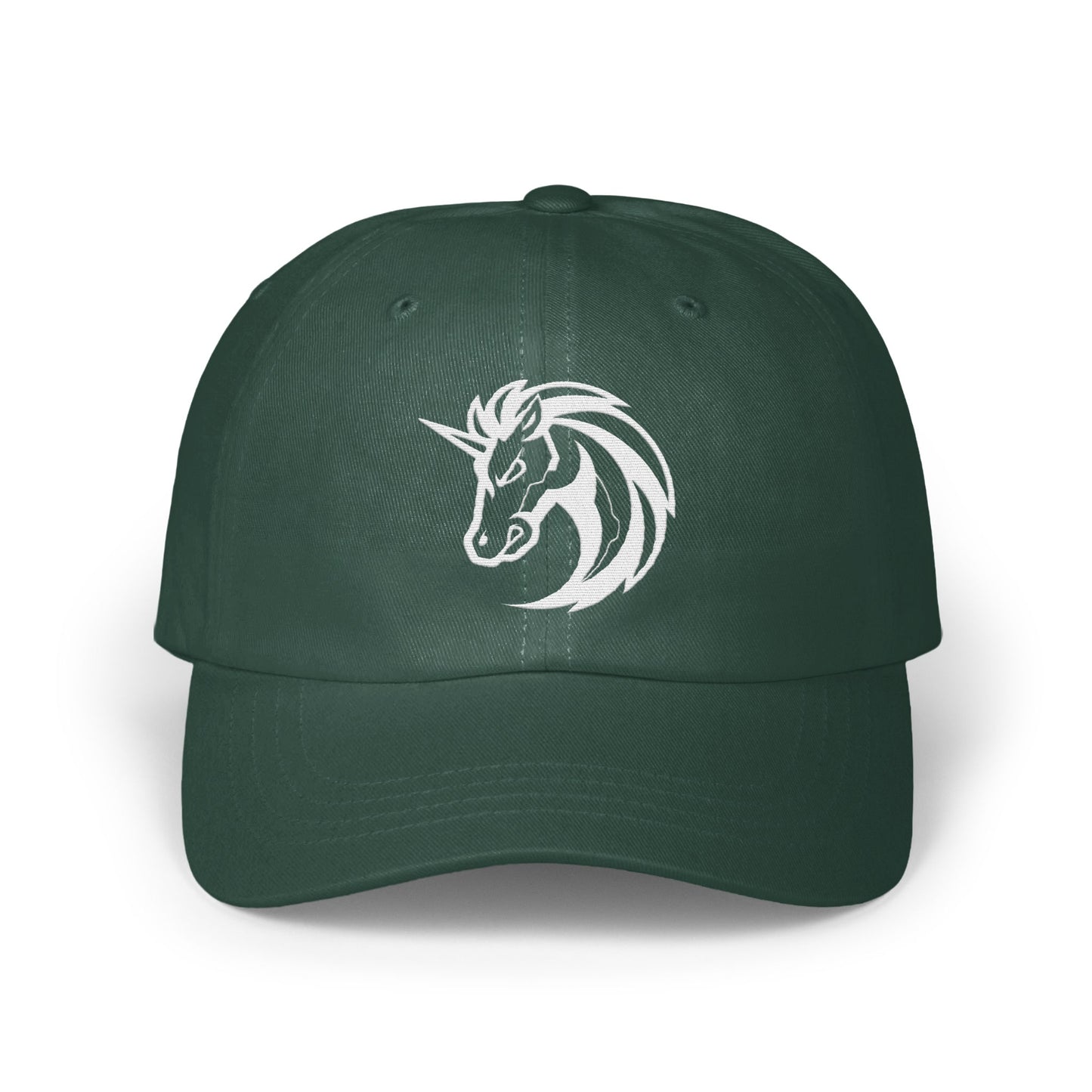 Stylish Green Hat with Unique Horse Design product