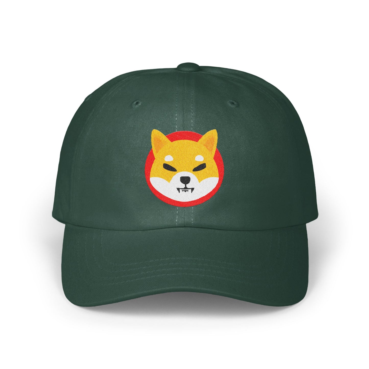 Shiba Inu Logo Embroidered Green Adjustable Cap product
