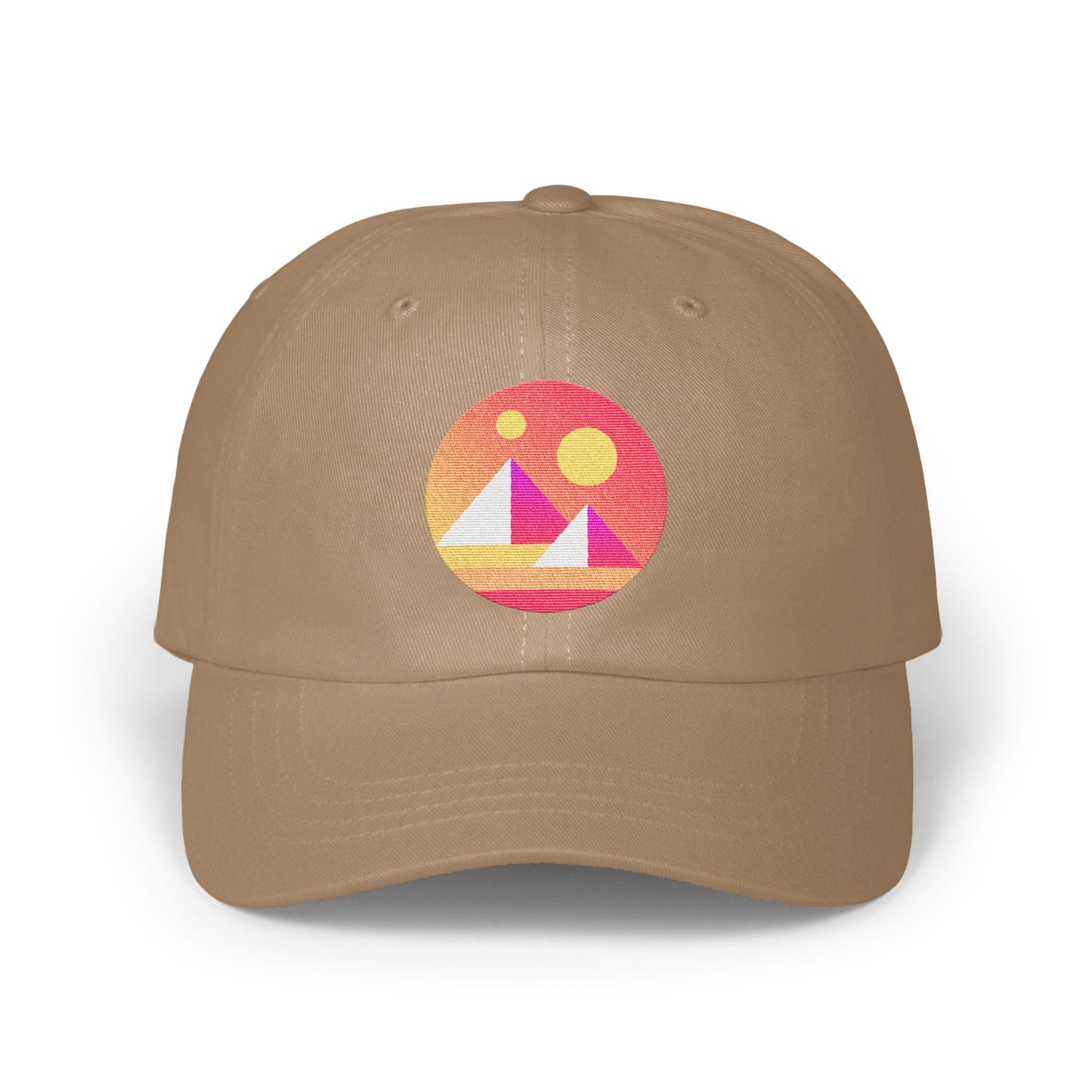 Colorful Geometric Shapes Design on Brown Cap product