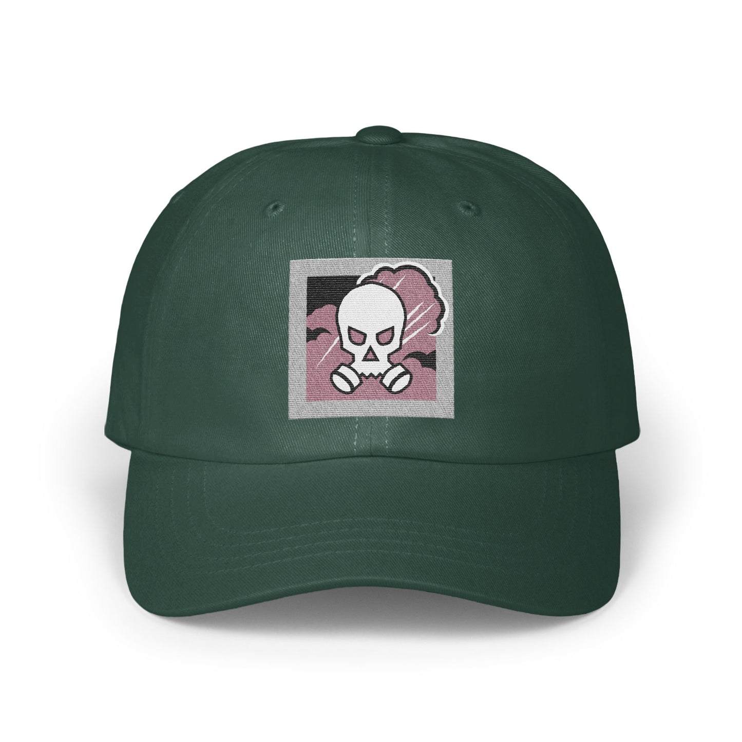 Skull and Crossbones Graphic Green Baseball Cap product
