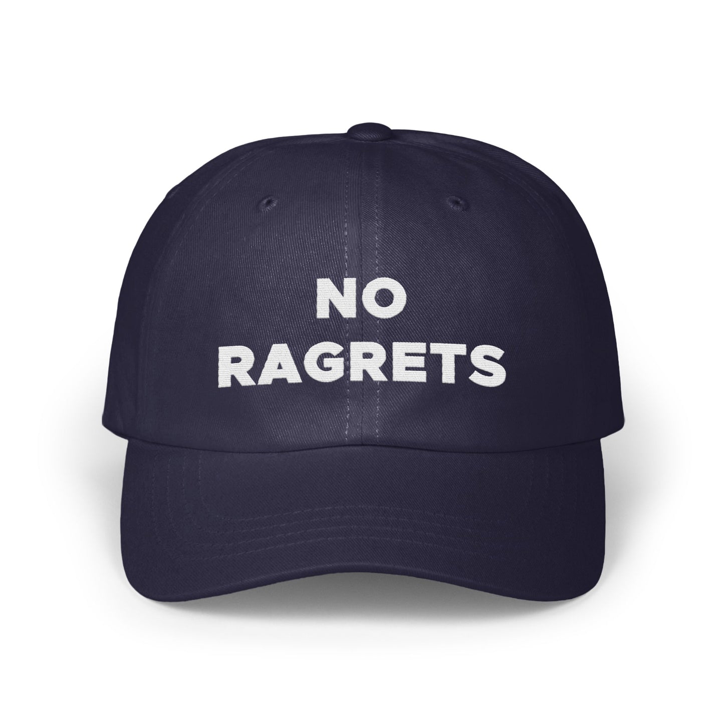 No Ragrets Embroidered Casual Baseball Cap Hat product