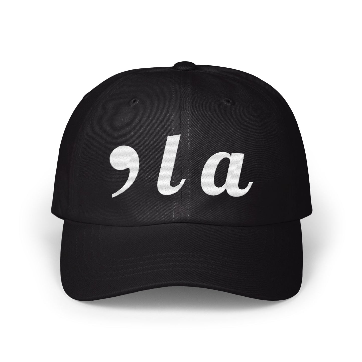 Trendy Black Baseball Cap with Stylish La Design product