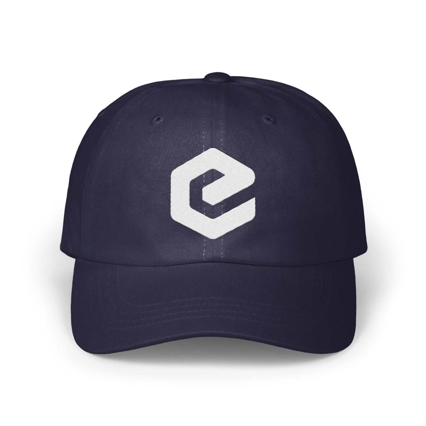 Stylish Dark Blue Cap with Modern Logo design product type