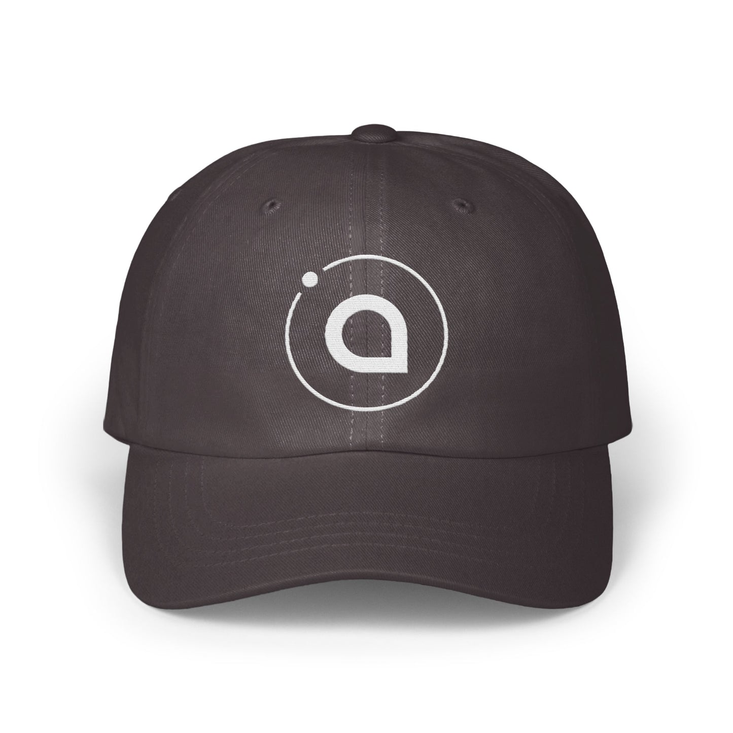 Black Baseball Cap with Embroidered Logo Hat product
