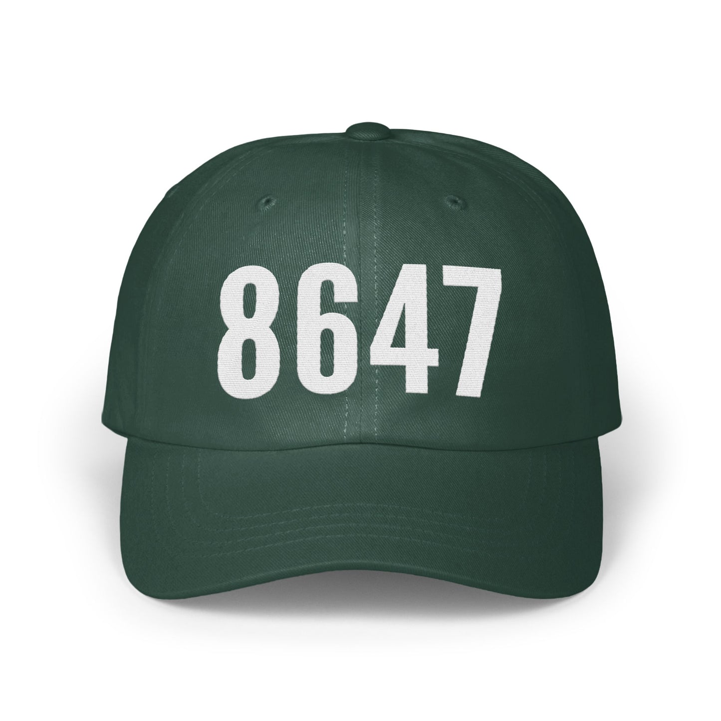 Stylish Green Number 8647 Design on Trendy Hat product