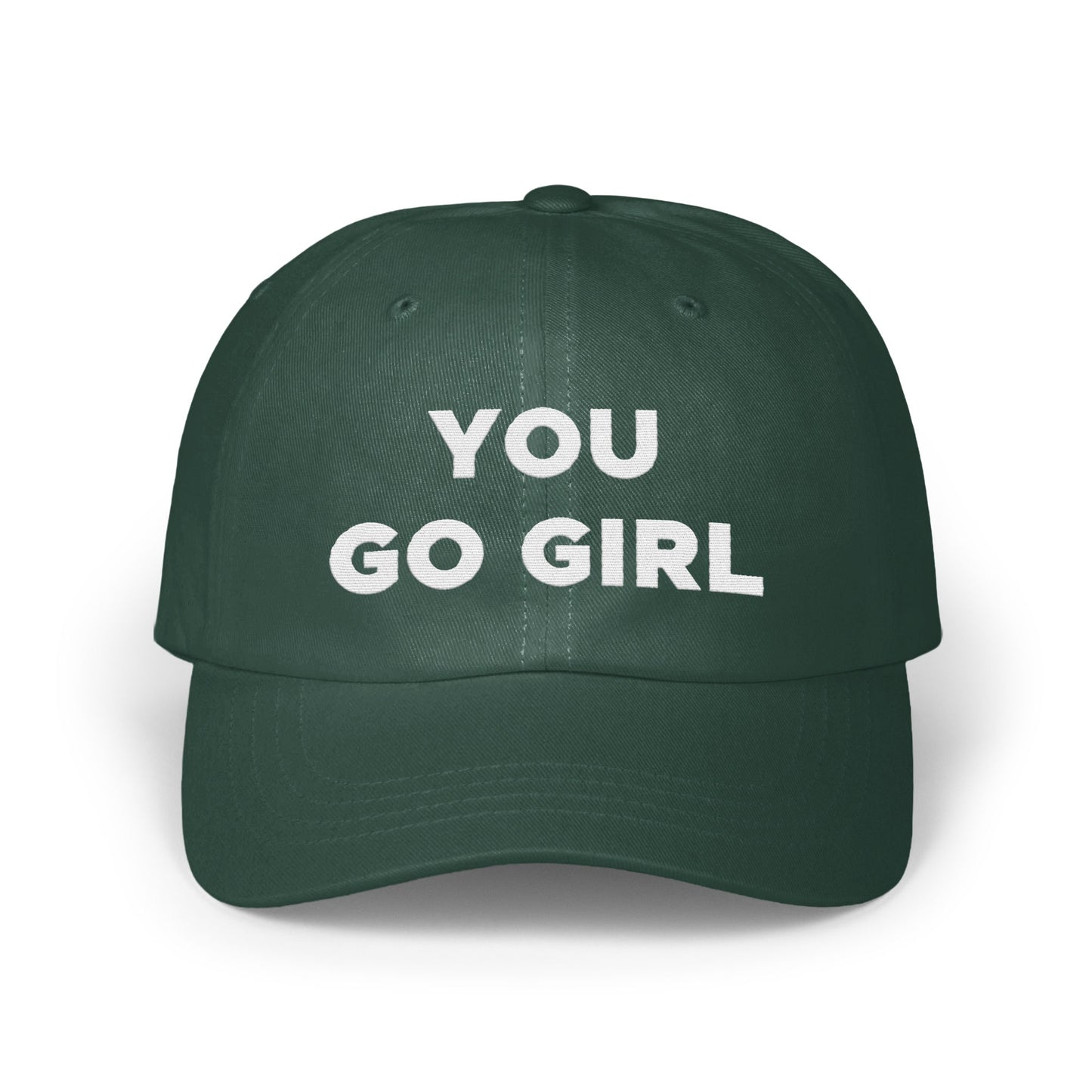Motivational You Go Girl Green Hat Encouragement product type