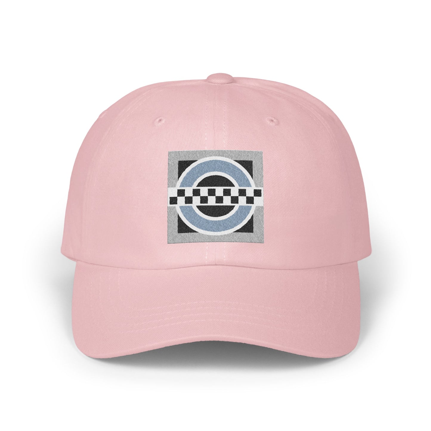 Stylish Pink Cap with Geometric Design product type
