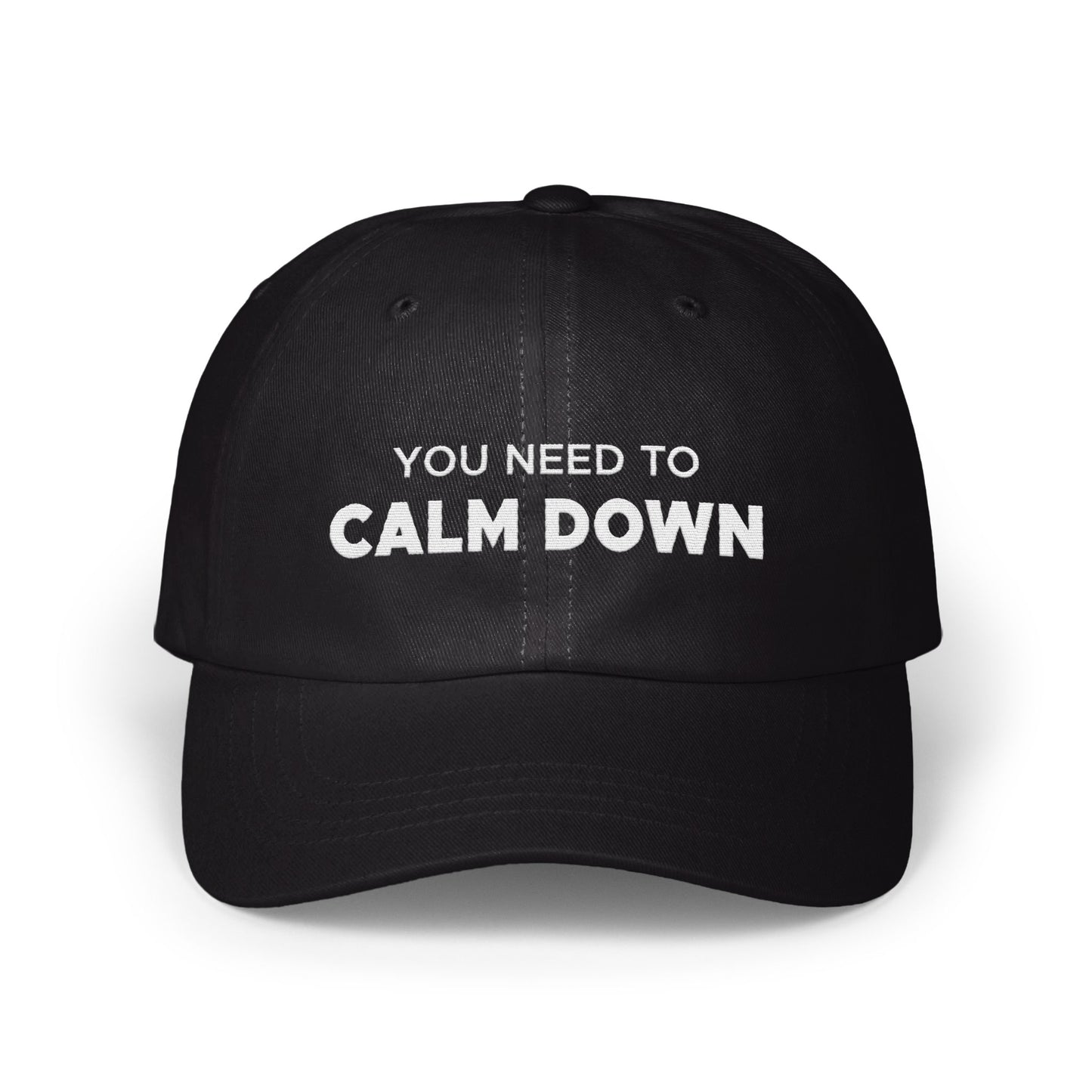 You Need to Calm Down Black Adjustable Hat product