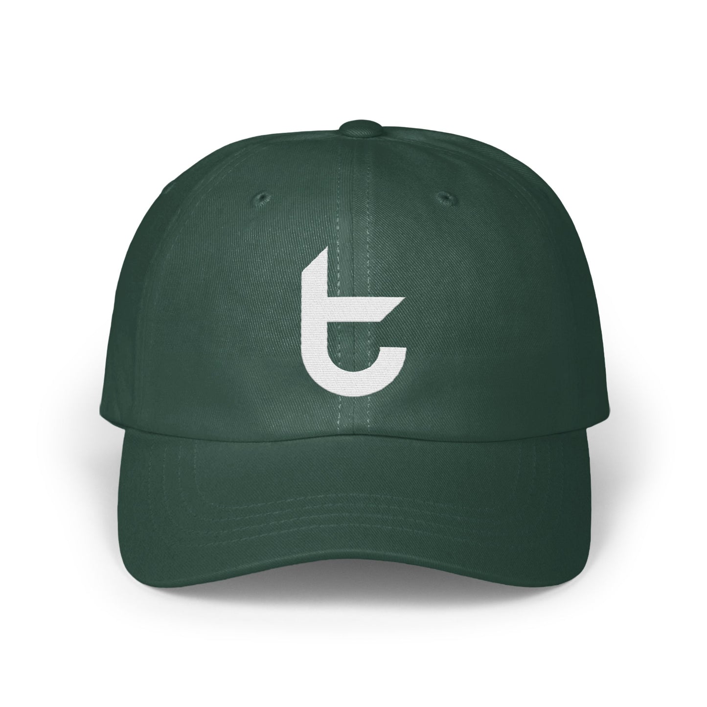 Green Baseball Cap with Unique Logo Design product type